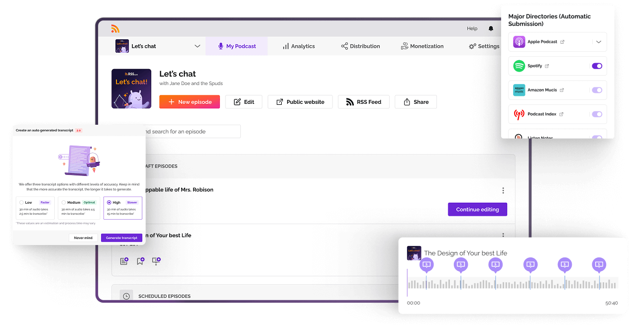 Dashboard mockup